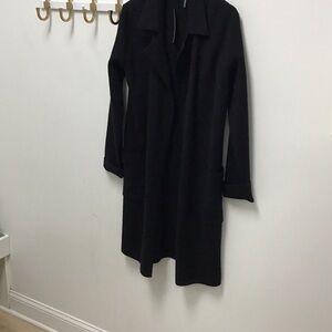 Love token Kelsie Black Long cardigan coat.